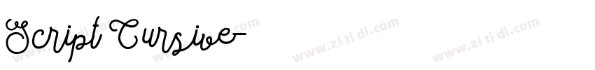 Script Cursive字体转换 Script Cursive字体转换